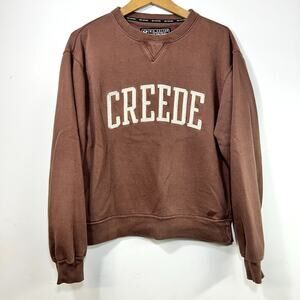 Vintage Creede Colorado City Sweatshirt Brown S Crewneck Patch